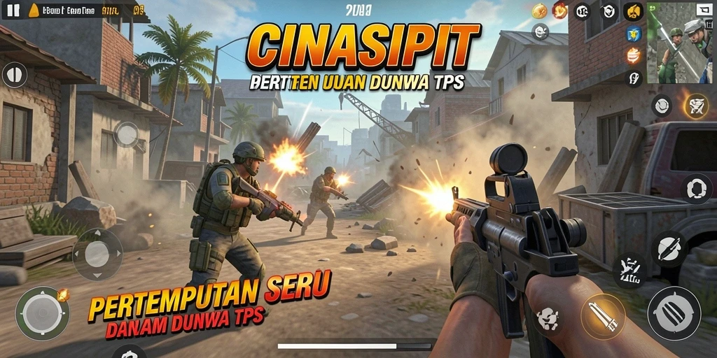 Tangkapan layar dari gameplay menarik CINASIPIT yang penuh aksi.
