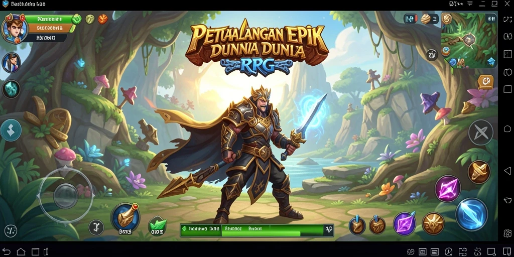 Tampilan screenshot <strong>D73</strong> menampilkan pertarungan epik dalam dunia RPG yang luas.