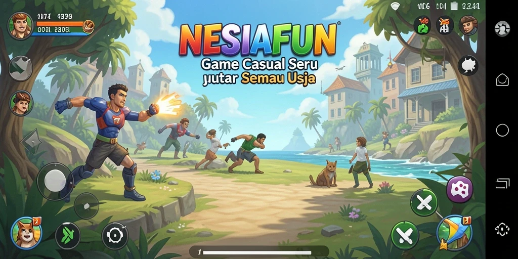 Screenshot gameplay NESIAFUN yang menampilkan tantangan seru dan menyenangkan.