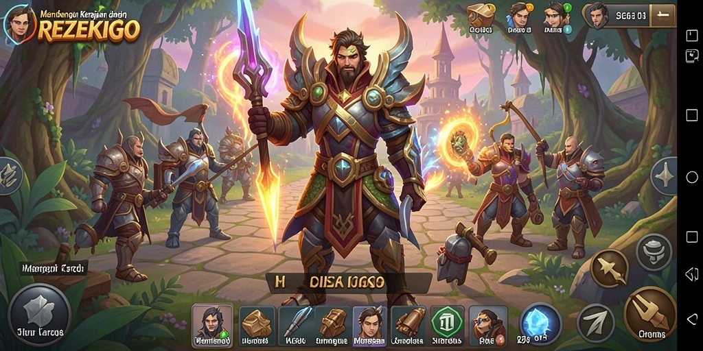 Tampilan gameplay REZEKIGO yang menarik dan penuh strategi.