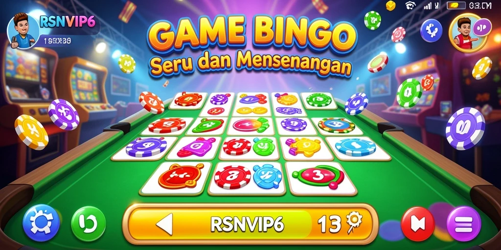 Tampilan gameplay seru dalam permainan Bingo RSNVIP6.